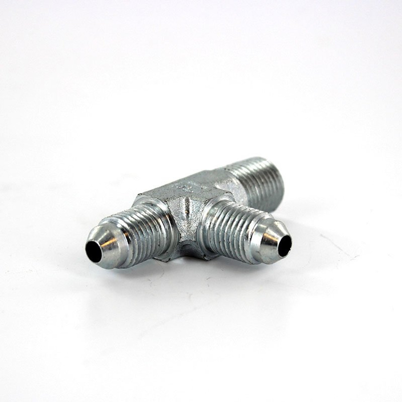 Parker 4-4-4 RTX-S JIC Male Run Tee 1/4 X 1/4 NPT Male X 1/4 Steel| Next Day Fittings