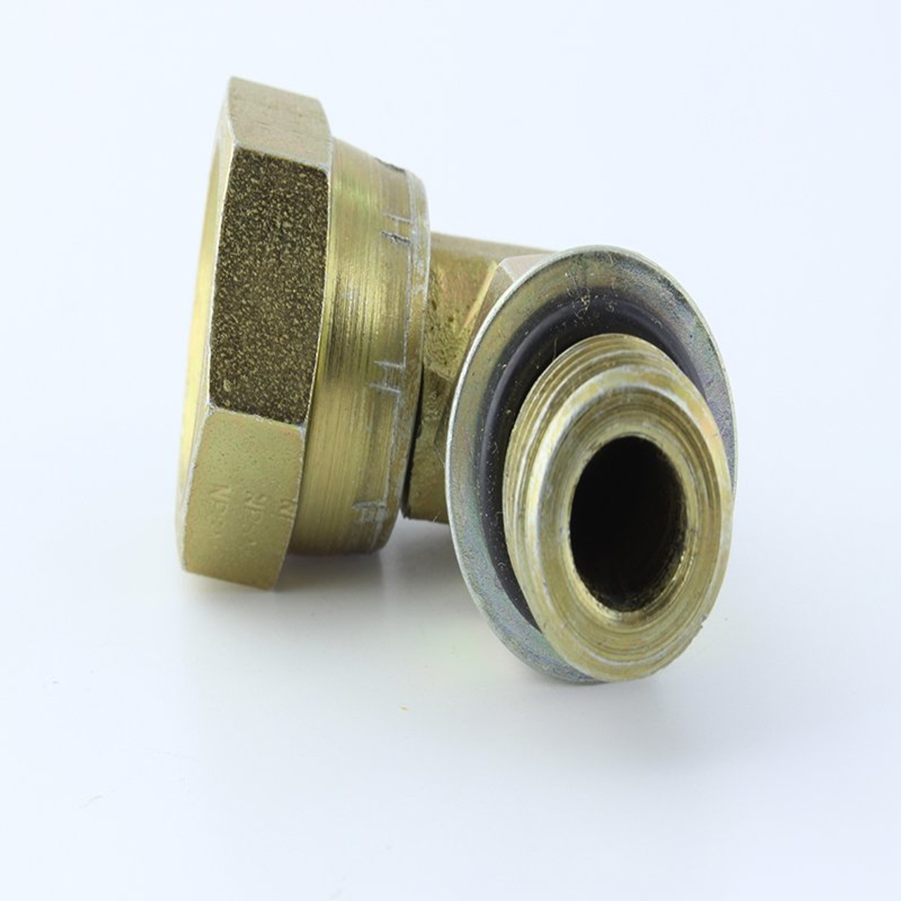 Parker 2507-6-6 SAE Swivel Elbow 9/16-18 UNF Male X 3/8 NPSM Swivel| Next Day Fittings