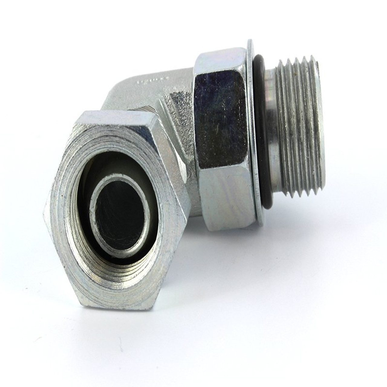 Parker 2507-8-6 SAE Swivel Elbow 3/4-16 UNF Male X 3/8 NPSM Swivel| Next Day Fittings