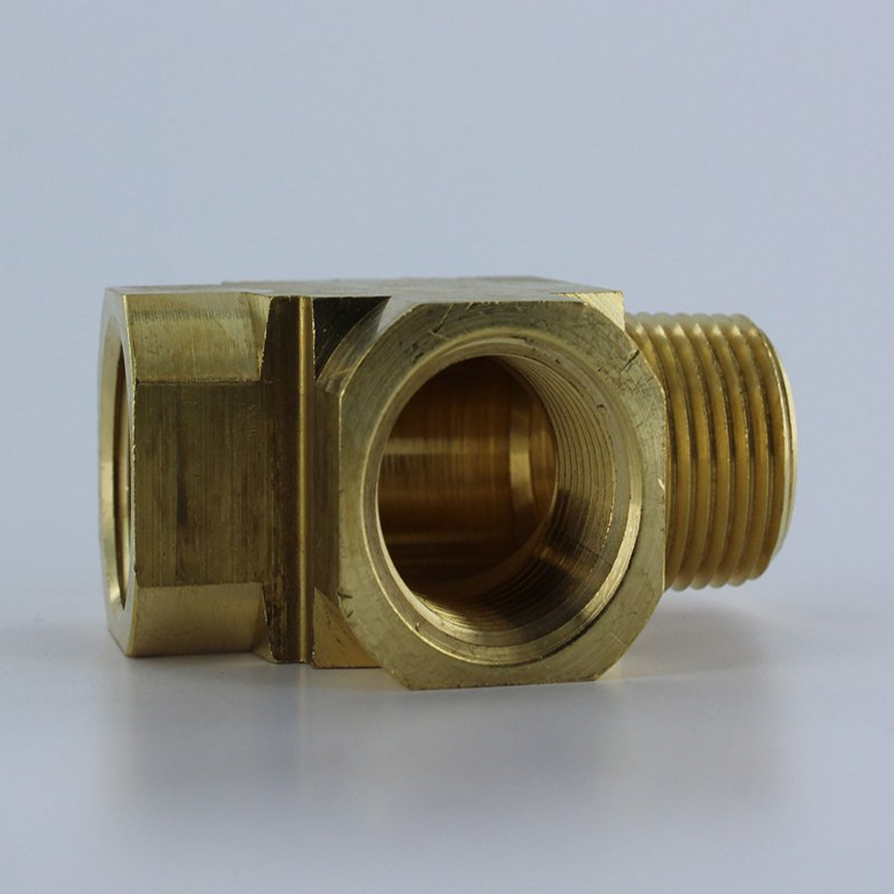 Parker 2225P-6 Male Street (Run) Tee 3/8M X 3/8F X 3/8F Pipe Brass| Next Day Fittings