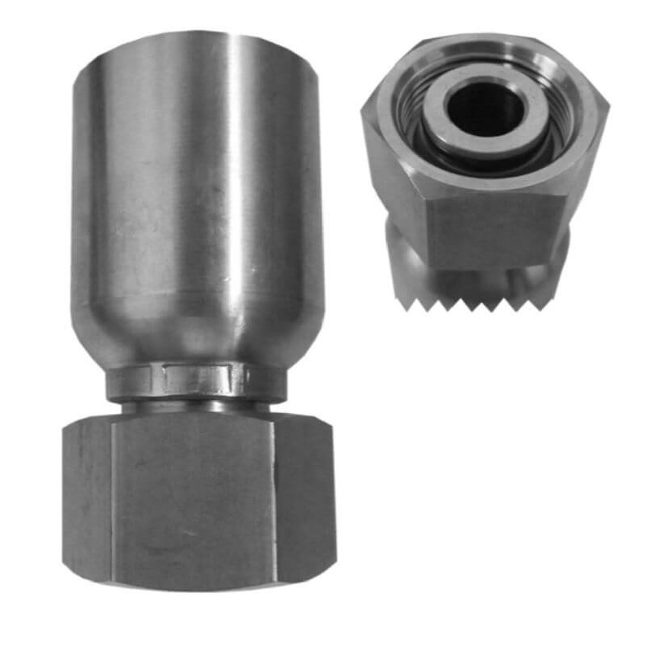 Parker 1CA43-18-12 Female Metric L Swivel 18mm X 3/4 Hose Steel| Next Day Fittings