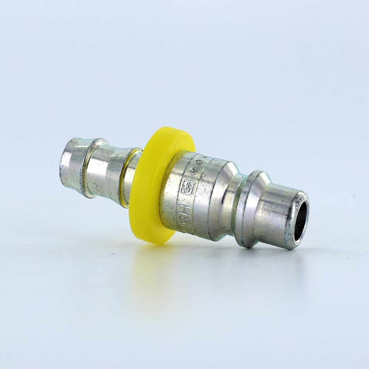 Parker H5Ep Industrial Interchange Nipple, Steel, 3/8" Body Size, 3/8" Push-Lok Hose Barb