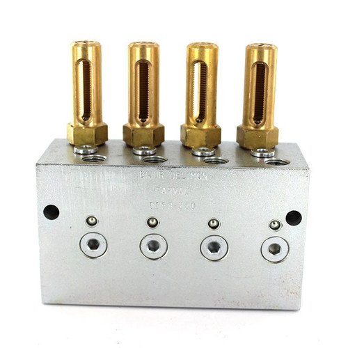 Bijur Delimon Dd58250 Dual Line Divider Valve Dualine Grease & Oil Valve 8 Lube Points
