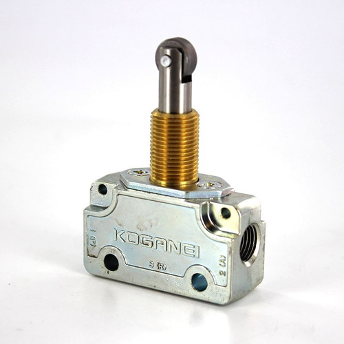 Koganei 21556 Pneumatic Directional Control Valve Kmr Micro Valve Roller Plunger 3-Way Normally Closed
