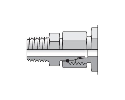 Parker EGE06SREDCF Straight Connector