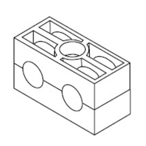 Hydac 260486 HRZ 1 KP 12-12 PP Twin Clamp Support