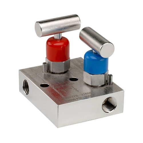 NOSHOK 2602-FFC 10000 psi Mini Block and Bleed Manifold Valve 1/4 NPT