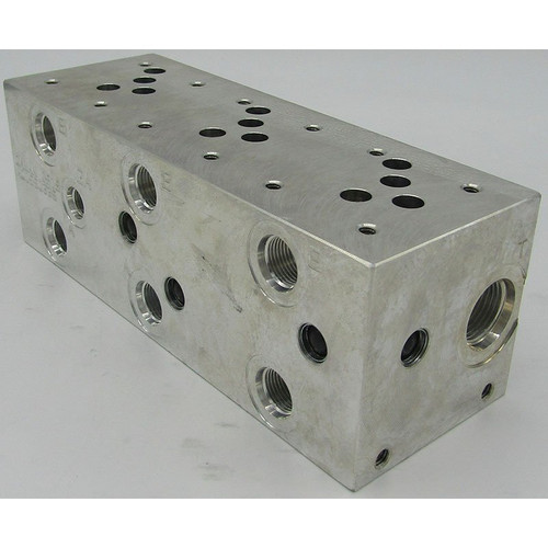 Daman Products AD05S033P Aluminum D05 Series Circuit Valve Manifold 3 Station