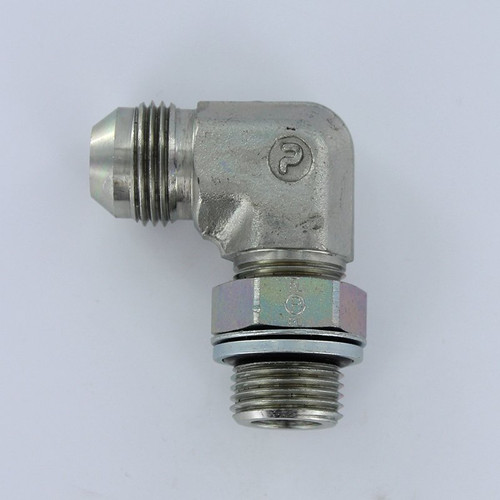 Parker 8M18C8OMXS Male Elbow 1/2 JIC X M18X1.5 Metric Adjustable Steel| Next Day Fittings