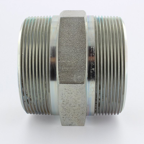 Parker 2 FF-S Male Hex Pipe Nipple 2 NPT X 2 NPT Steel| Next Day Fittings