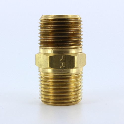 Parker 216P-12 3/4" Npt Hex Nipple Brass