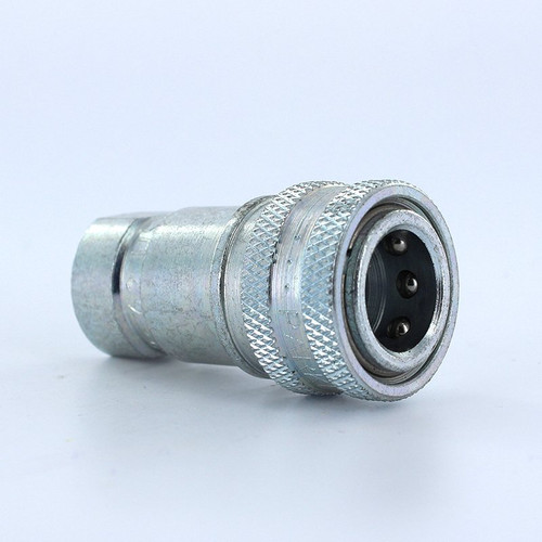 Parker H2-62 60 Series Coupler Steel 1/4" Body Size 1/4" Npt Female Port Poppet-Type Valve General Purpose 27.4" Hg Vacuum-5000Psi (345Bar) Wp Nitrile Seals Temp Range Degrees F: (-40 To +250) Conforms To Iso 7241 Series B Standards