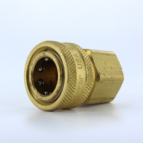 Parker BST-4 High Flow Hydraulic Quick Coupler 1/2 NPT Female Brass