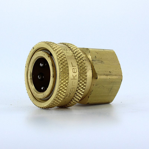 Parker BST-3 High Flow Hydraulic Quick Coupler 3/8 NPT Female Brass