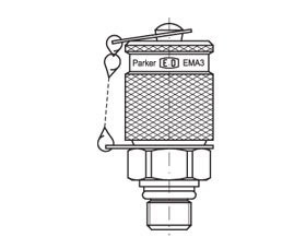 Parker EMA3/3/8EDCF Test Fitting