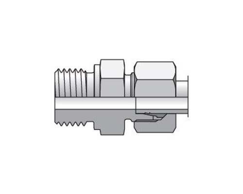 Parker GE06L1/8NPTCF EO Male Connector 6mm Tube X 1/8 NPT Male Steel| Next Day Fittings
