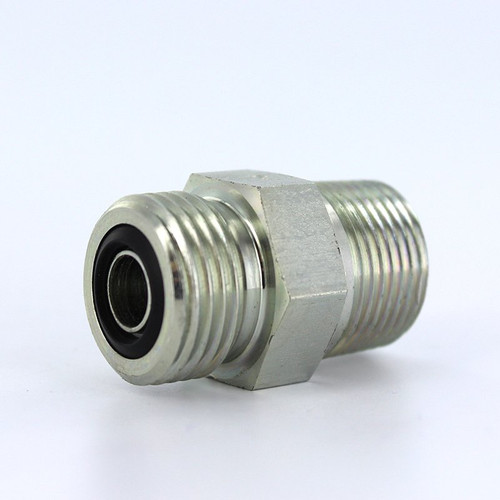 Parker 6-6 FLO-S Seal-Lok Male Connector 3/8 ORFS X 3/8 NPT Steel| Next Day Fittings