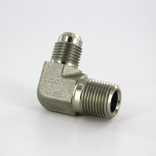 Parker 6-6 CTX-S Male Adapter Elbow 3/8 JIC X 3/8 NPT Male Steel| Next Day Fittings