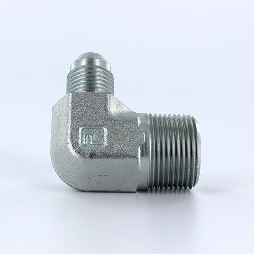 Parker 8-12 CTX-S Male Adapter Elbow 1/2 JIC X 3/4 NPT Male Steel| Next Day Fittings