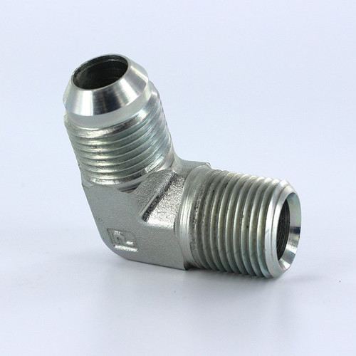 Parker 10 CTX-S Male Adapter Elbow 5/8 JIC X 1/2 NPT Male Steel| Next Day Fittings