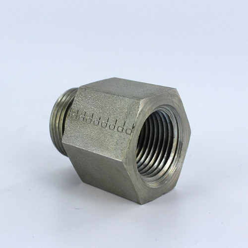 Parker 8-10 F5OG5-S SAE Adapter 1/2 ORB Male X 5/8 ORB Female Steel| Next Day Fittings