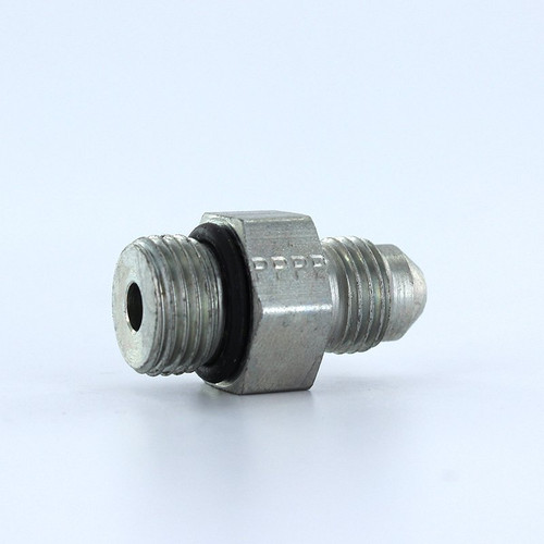 Parker 4-5 F5OX-S JIC to SAE Adapter 1/4 JIC X Size 5 SAE Steel| Next Day Fittings
