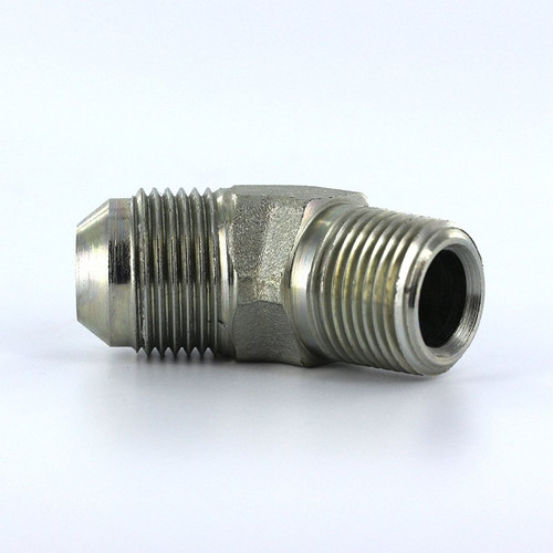 Parker 8 VTX-S Male 45 Deg Elbow 1/2 JIC X 3/8 NPT Male Steel| Next Day Fittings