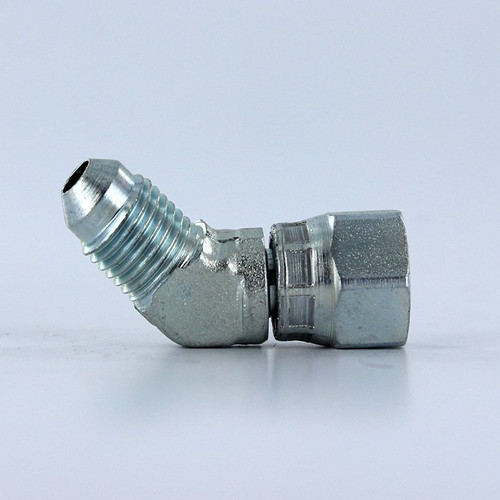 Parker 4 V6X-S Swivel Nut 45 Deg Elbow 1/4 JIC Steel| Next Day Fittings