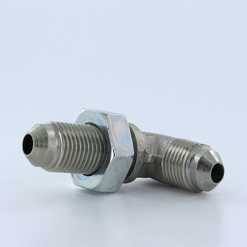 Parker 4 WETX-WLN-S # 4 Male JIC by # 4 Male JIC Bulkhead (Includes Locknut) - 90 Degree Elbow | Next Day Fittings