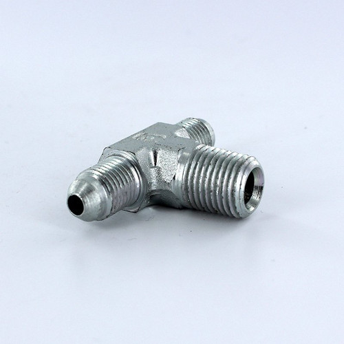 Parker 4-4-4 STX-S Male Branch Tee 1/4 JIC X 1/4 JIC X 1/4 NPT Steel| Next Day Fittings