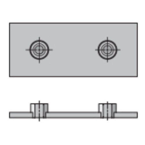 Parker WPT-3 ParKlamp Twin Weld Plate Group T3 Clamps (3/4, 1 in OD)| Next Day Fittings