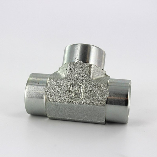 Parker 3/8 MMO-S Female Pipe Tee 3/8 NPT Female Steel| Next Day Fittings