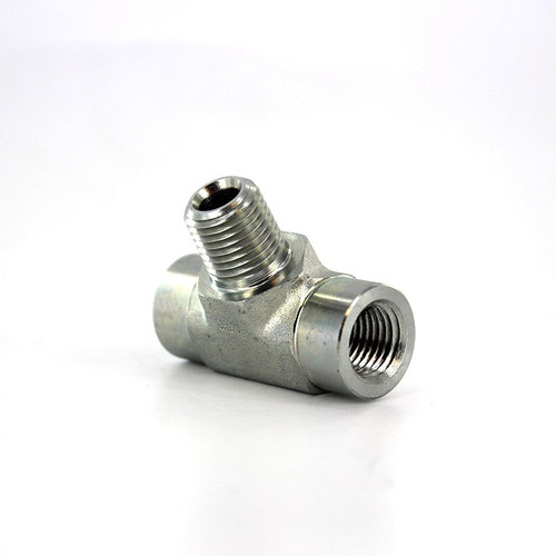 Parker 1/4 MMS-S Male Branch Tee 1/4 Female X 1/4 Female X 1/4 Male Steel| Next Day Fittings