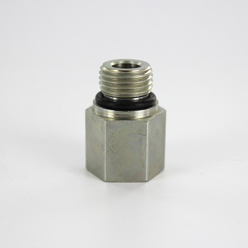 Parker 6-1/4 F5OG-S SAE Adapter 9/16-18 ORB Male X 1/4 NPT Female Steel| Next Day Fittings