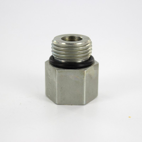 Parker 8-1/4 F5OG-S SAE Adapter 3/4-16 ORB Male X 1/4 NPT Female Steel| Next Day Fittings