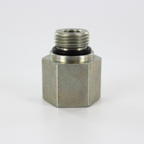 Parker 8-1/2 F5OG-S SAE Adapter 3/4-16 ORB Male X 1/2 NPT Female Steel| Next Day Fittings