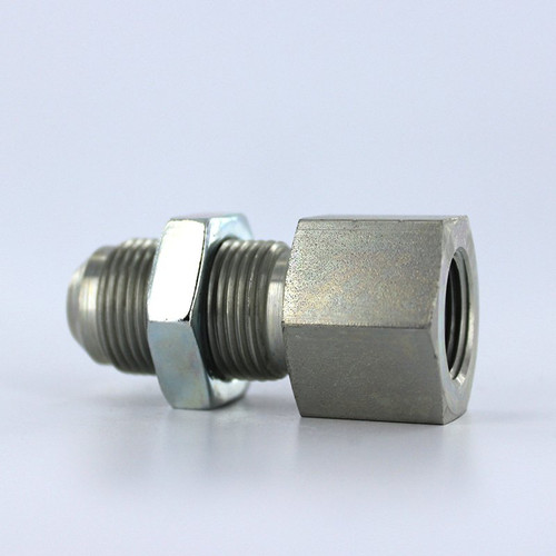 Parker 8 WTX-WLN-S # 8 Male JIC by # 8 Male JIC Bulkhead (Includes Locknut) - Straight | Next Day Fittings