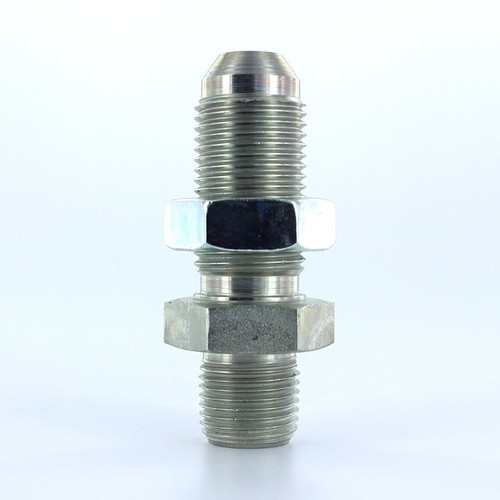 Parker 8 WFTX-WLN-S # 8 Male JIC Bulkhead (Includes Locknut) by 3/8 Male NPT - Straight | Next Day Fittings