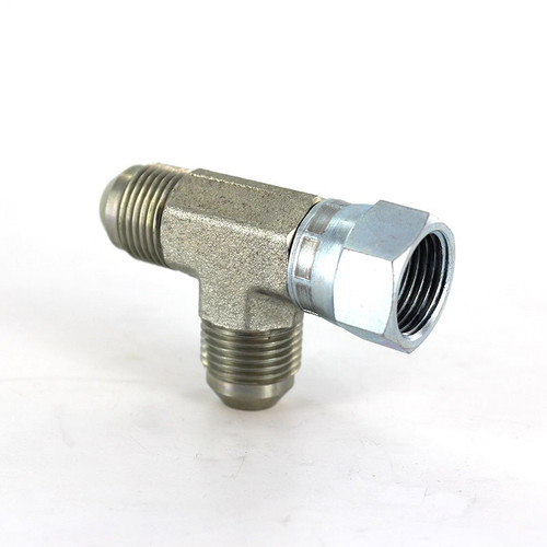 Parker 8 R6X-S Swivel Nut Run Tee 1/2 JIC X 1/2 Swivel X 1/2 JIC Steel| Next Day Fittings