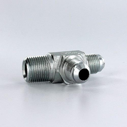 Parker 6-6-6 RTX-S JIC Male Run Tee 3/8 X 3/8 NPT Male X 3/8 Steel| Next Day Fittings