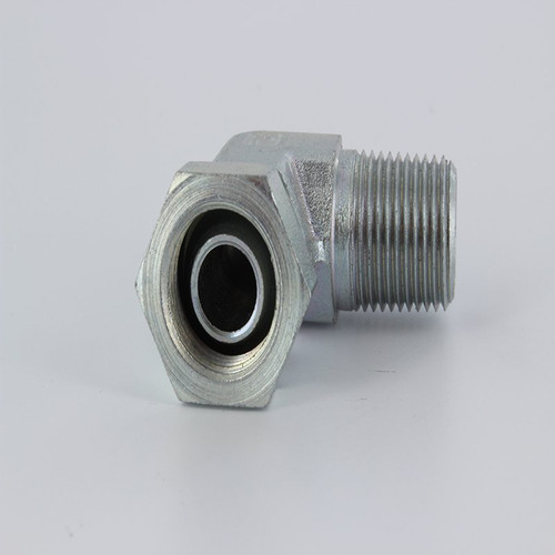 Parker 2107-6-6 Male Swivel Elbow 3/8 NPT Male X 3/8 NPSM Swivel| Next Day Fittings