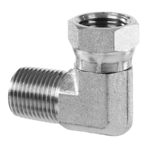 Parker 2107-8-12 Male Swivel Elbow 1/2 NPT Male X 3/4 NPSM Swivel| Next Day Fittings