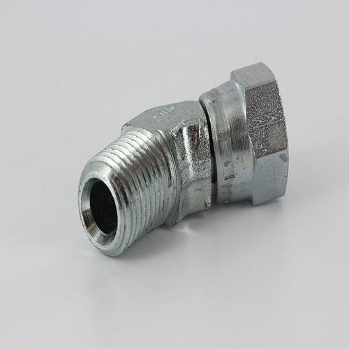 Parker 3107-4-4 Male 45 Deg Swivel 1/4 NPT Male X 1/4 NPSM Swivel| Next Day Fittings