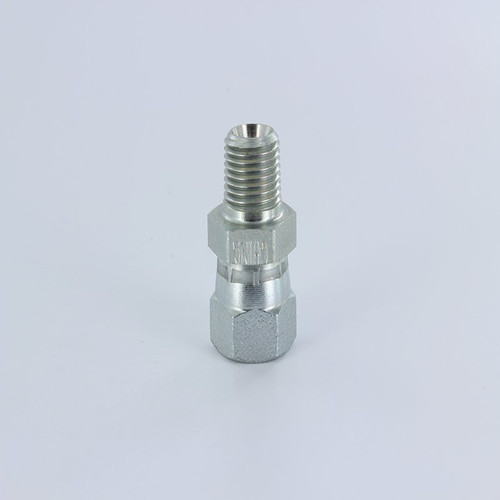 Parker 0107-2-2 Straight Pipe Swivel 1/8 NPTF Male X 1/8 NPSM Swivel| Next Day Fittings