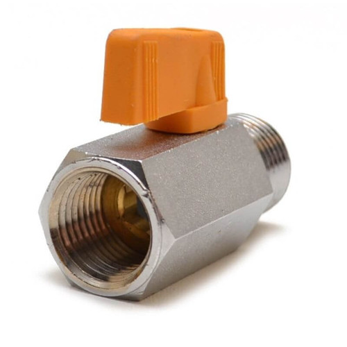 Parker MV608-2 Mini Ball Valve 1/8 NPT Male/Female Chrome Plated Brass| Next Day Fittings