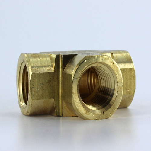 Parker 2203P-4 Pipe Tee 1/4 X 1/4 X 1/4 Female Brass| Next Day Fittings