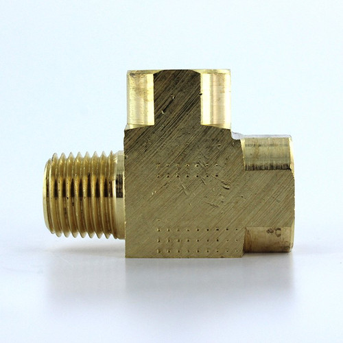 Parker 2225P-4 Male Street (Run) Tee 1/4M X 1/4F X 1/4F Pipe Brass| Next Day Fittings