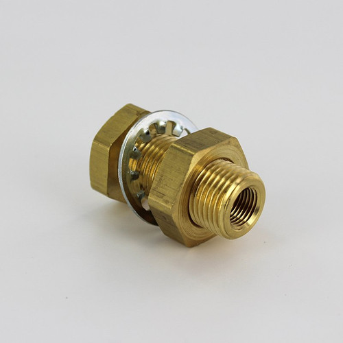 Parker 207ACBH-2 Female Anchor Bulkhead Coupling 1/8 Pipe Brass| Next Day Fittings