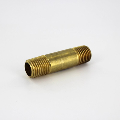 Parker 215PNL-4-20 Long Pipe Nipple 1/4 Male X 2 Long Brass| Next Day Fittings