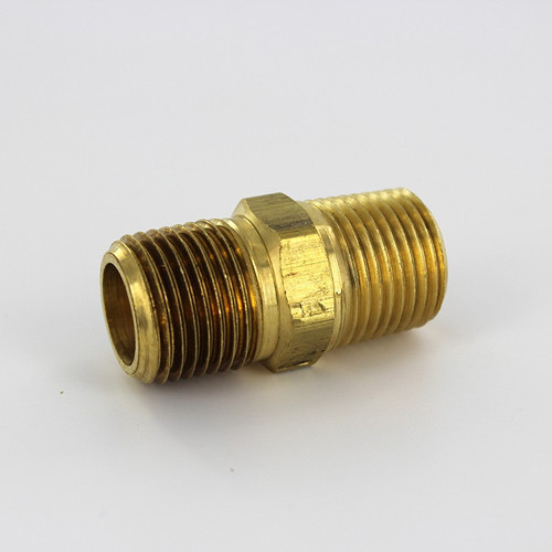 Parker 216P-8 1/2" Npt Hex Nipple Brass